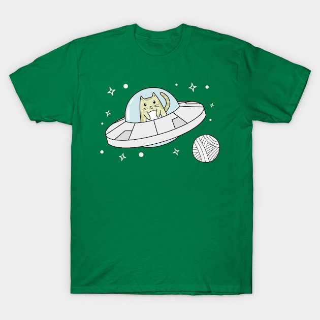 Cat Needs More Space T-Shirt by goodkwr